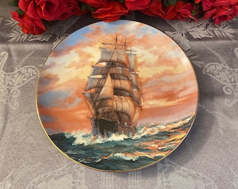 W.S. George The Blue Jacket at Sunset Plate