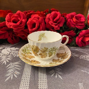 Aynsley Fern Teacup and Saucer