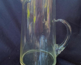 Mid-Century Glass Straight Glass Pitcher