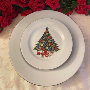 Christmas Tree Plates, 6 Pieces