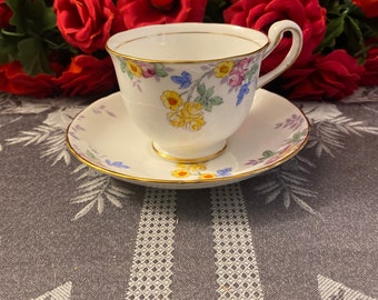 Royal Chelsea Spring Bouquet Teacup and Saucer Set
