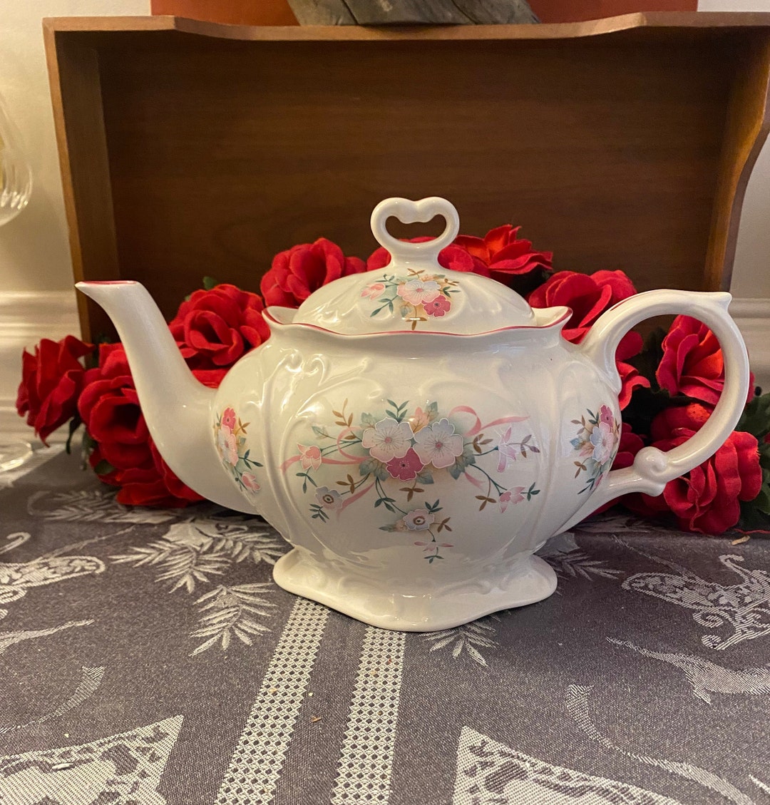Royal Park Pink Roses Teapot / Vintage Teapots / English Teapots / Vintage Tea Sets Etsy