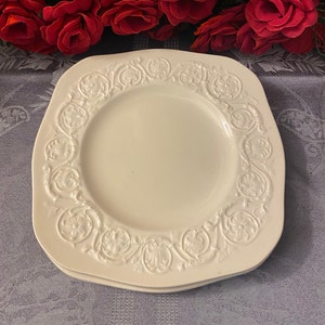 Wedgwood Creamware Square Salad Plates