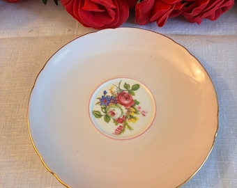 Shelley England Pink Hulmes Saucer, Circa 1925-1940