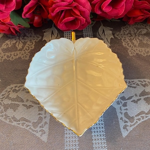 Lenox Ivory Leaf Trinket Dish