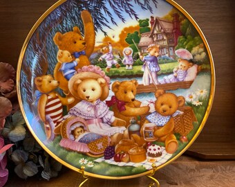 A Teddy Bear Picnic Collectors Plate