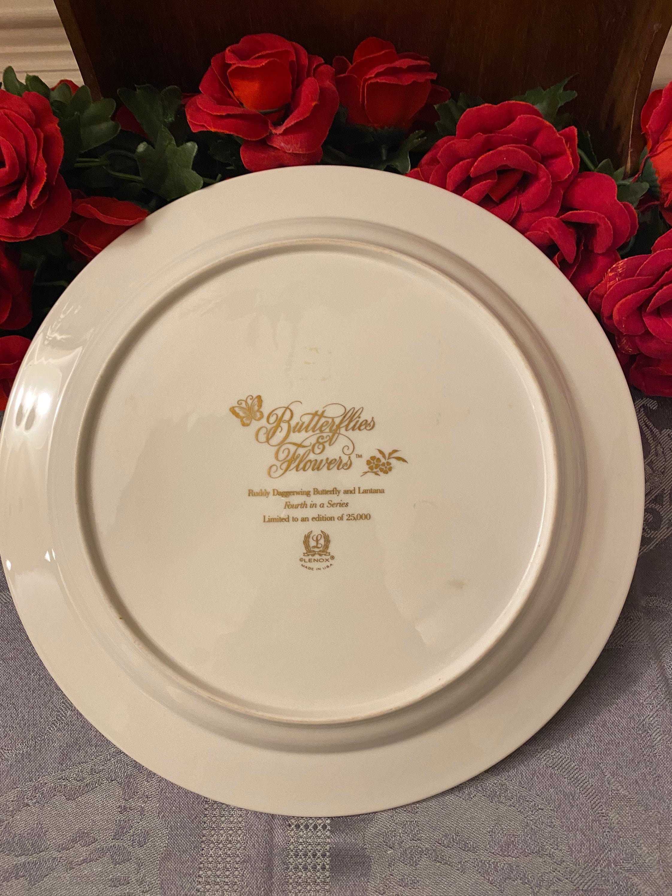 Lenox Butterflies & Flowers Plate Etsy