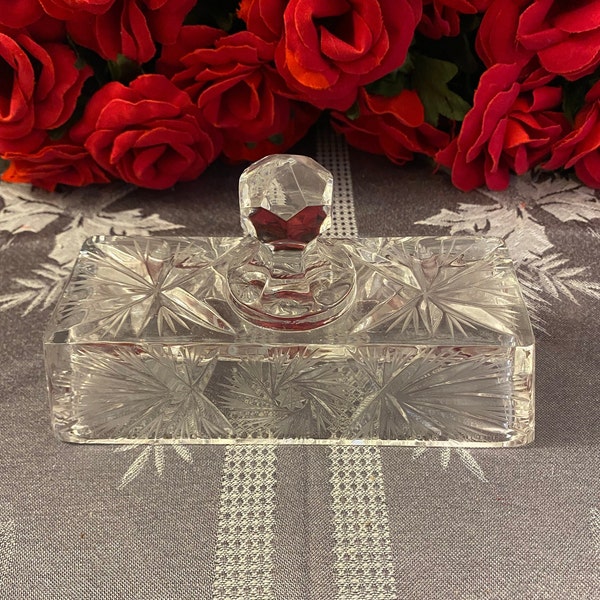 Glass Butter Dish Etsy