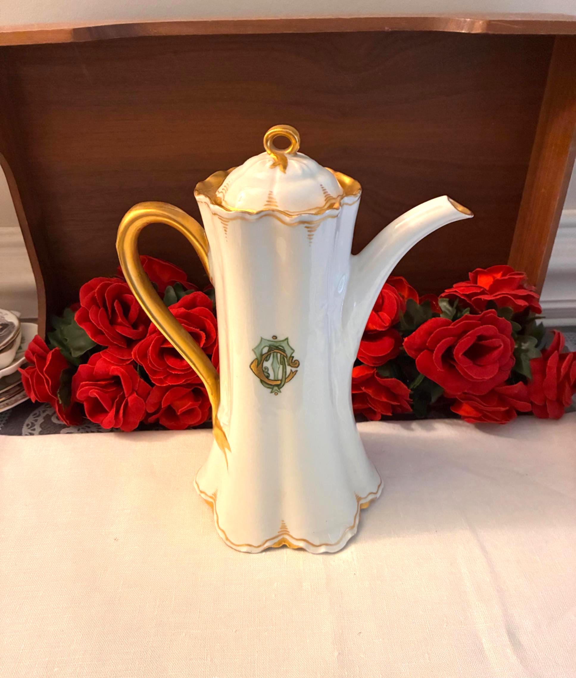 Theodore Haviland Limoges Monogrammed Chocolate Pot - Etsy