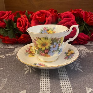 Royal Albert Bone China Summertime Series Teacup and Saucer