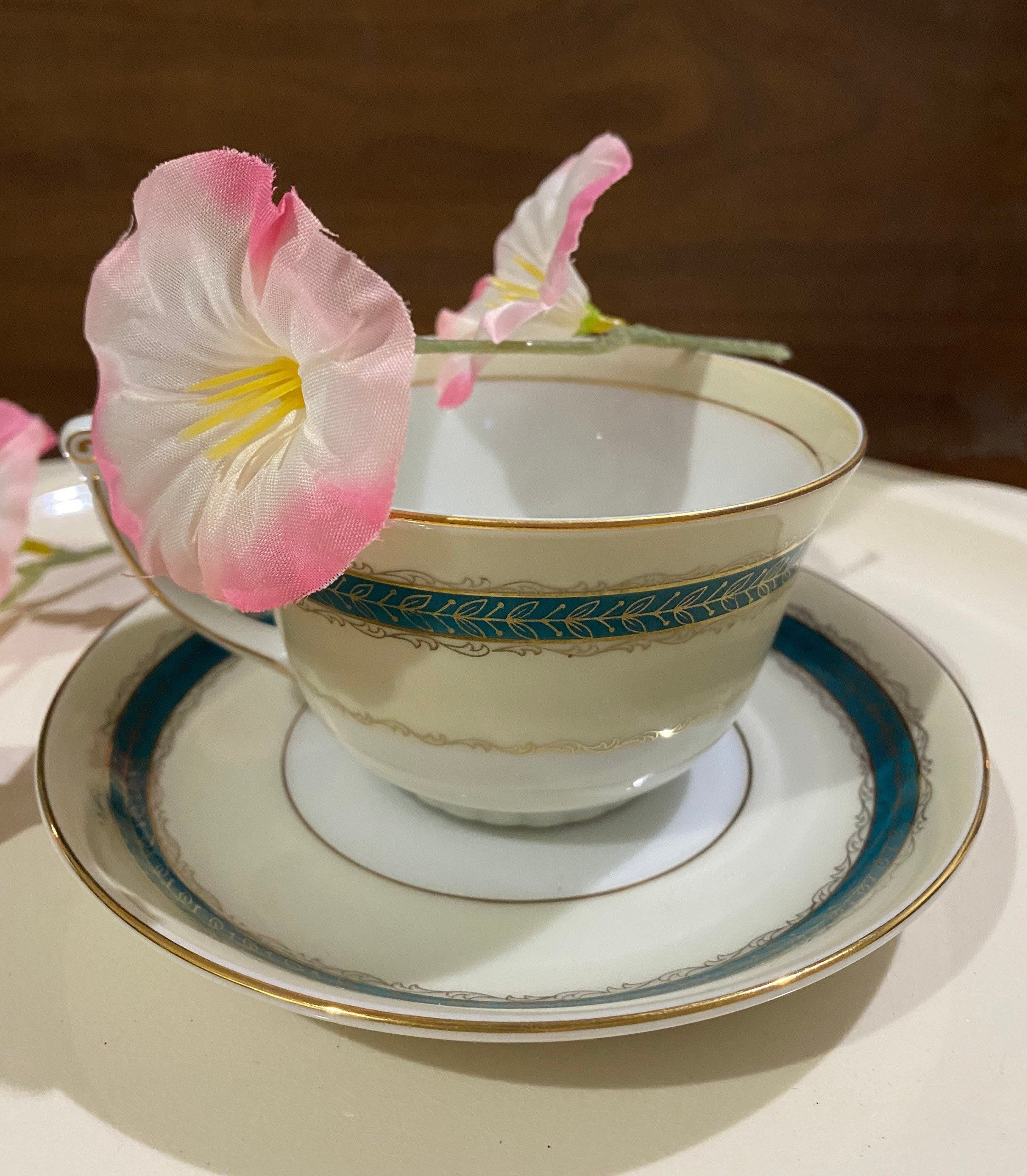 Narumi Bone China Cup and Saucer Set Made in Occupied Japan - Etsy