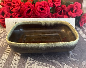 Antique Drip Glaze Hull Pottery Planter