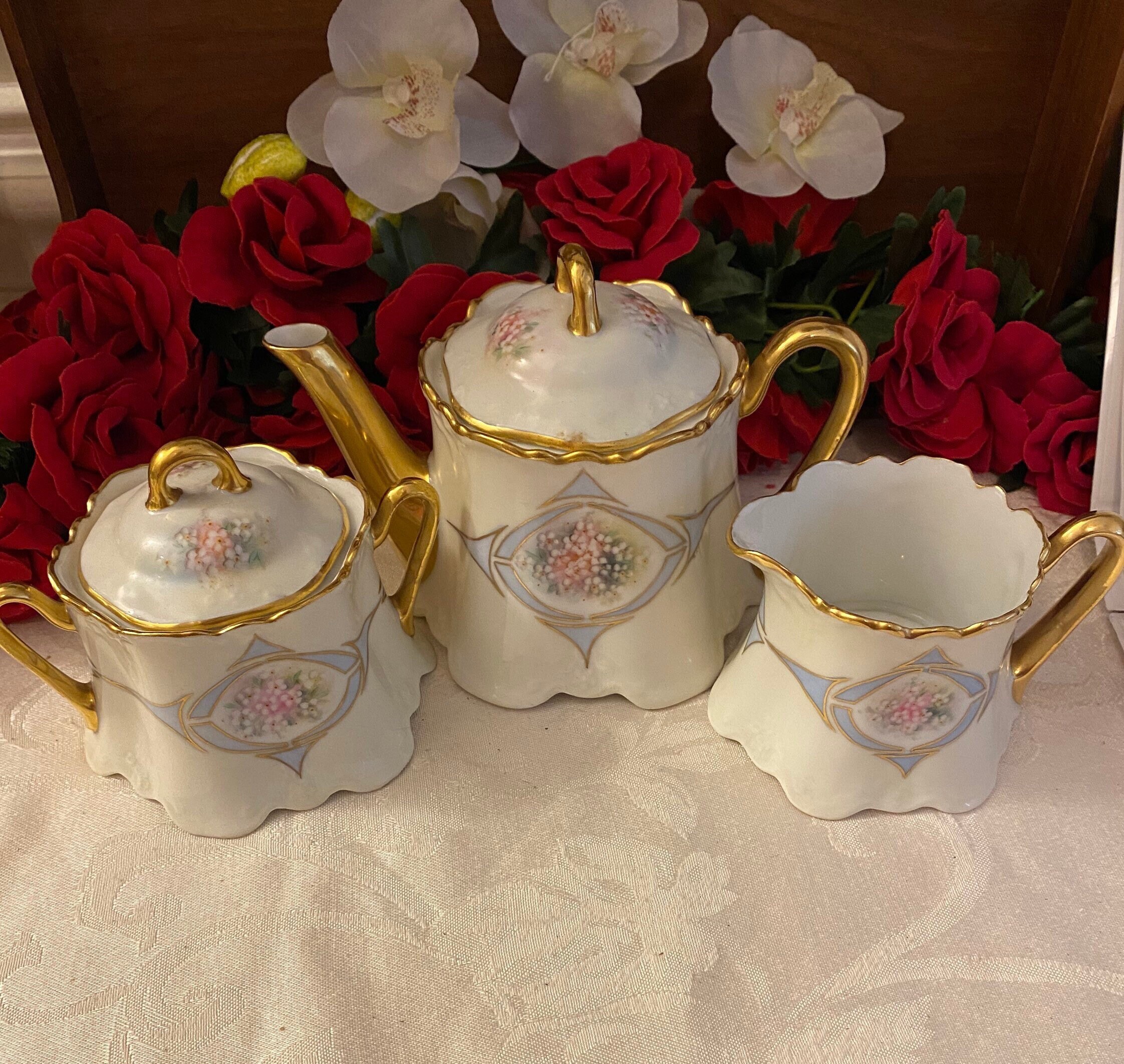 Zs&co Bavaria Tea Service / Vintage Tea Set / Bavarian Tea Set Etsy