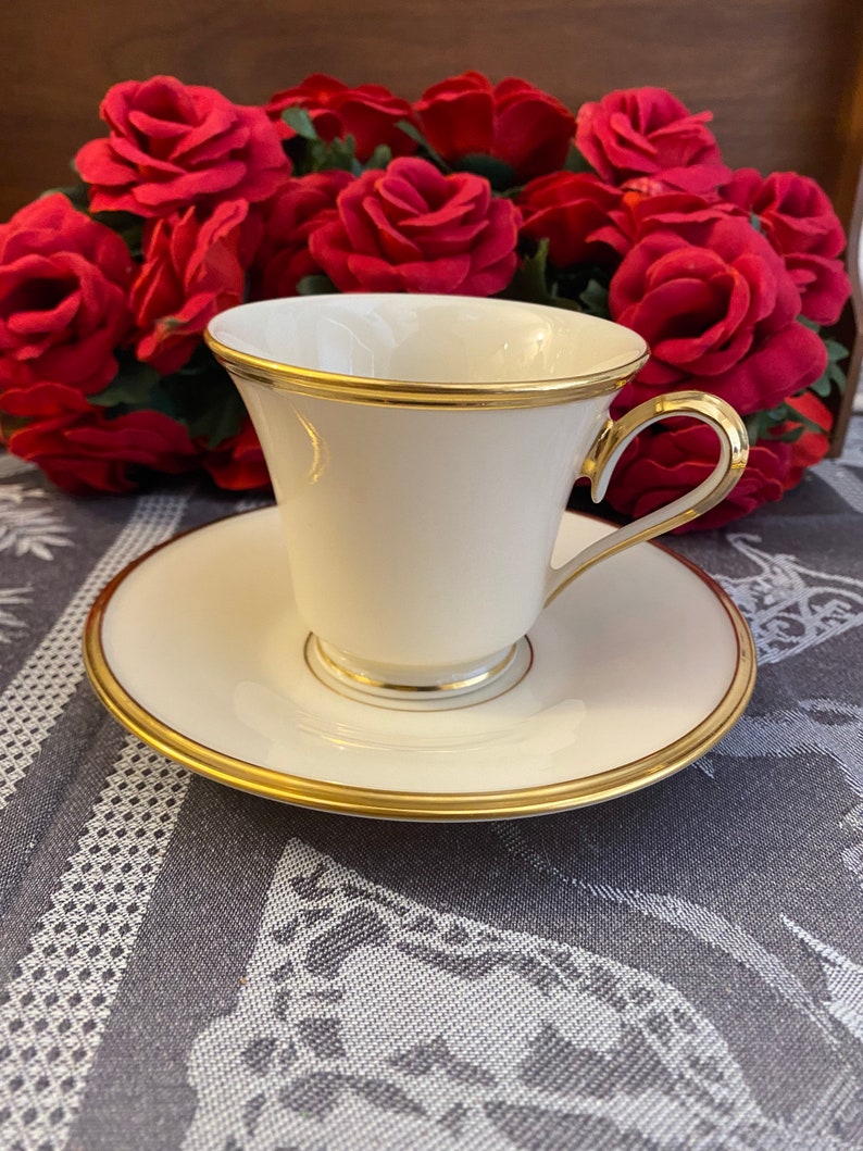 Lenox Eternal Teacup and Saucer - Thumbnail 2