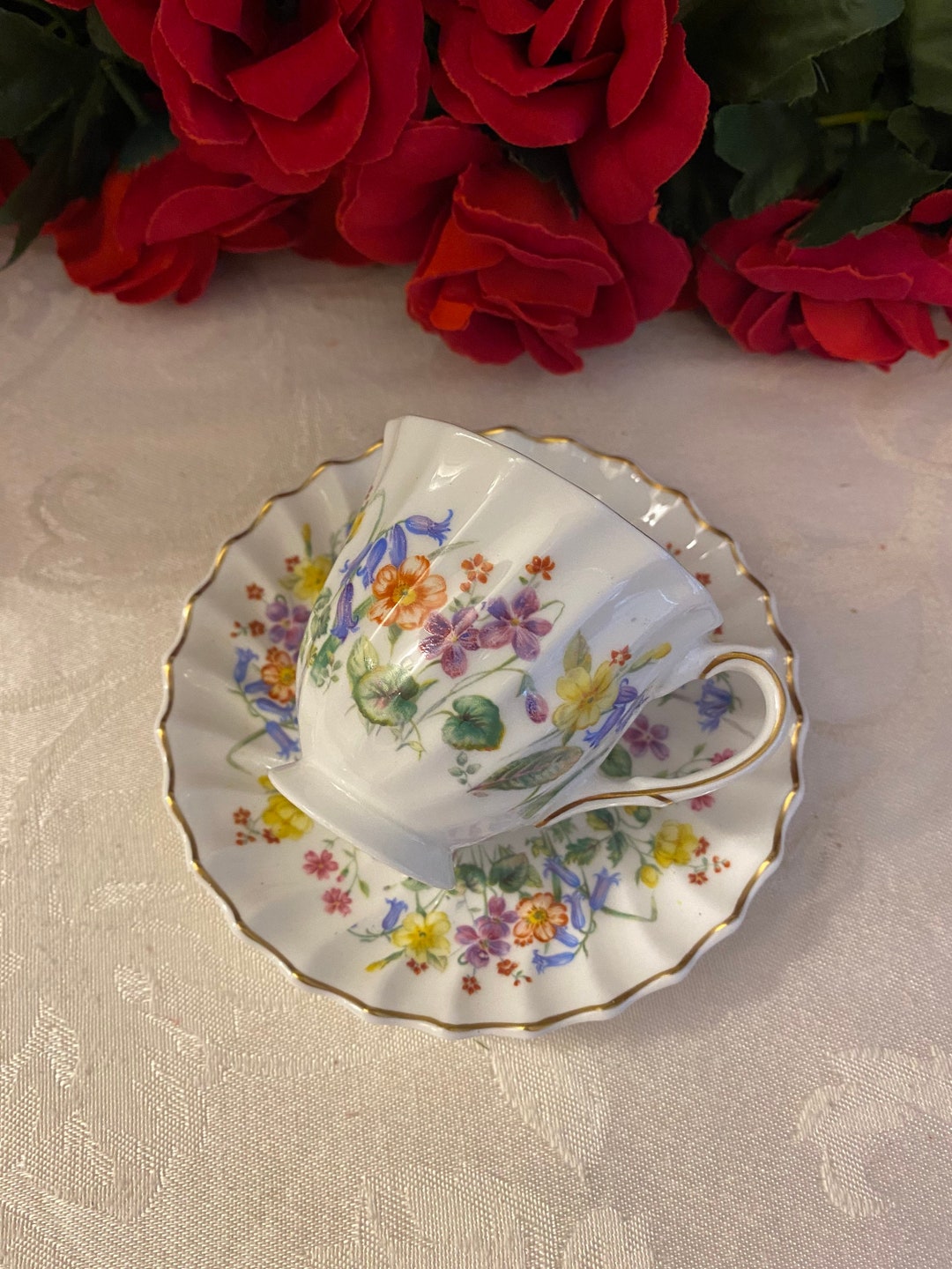 Royal Doulton Easter Morn Demitasse Teacup and Saucer Set / Etsy