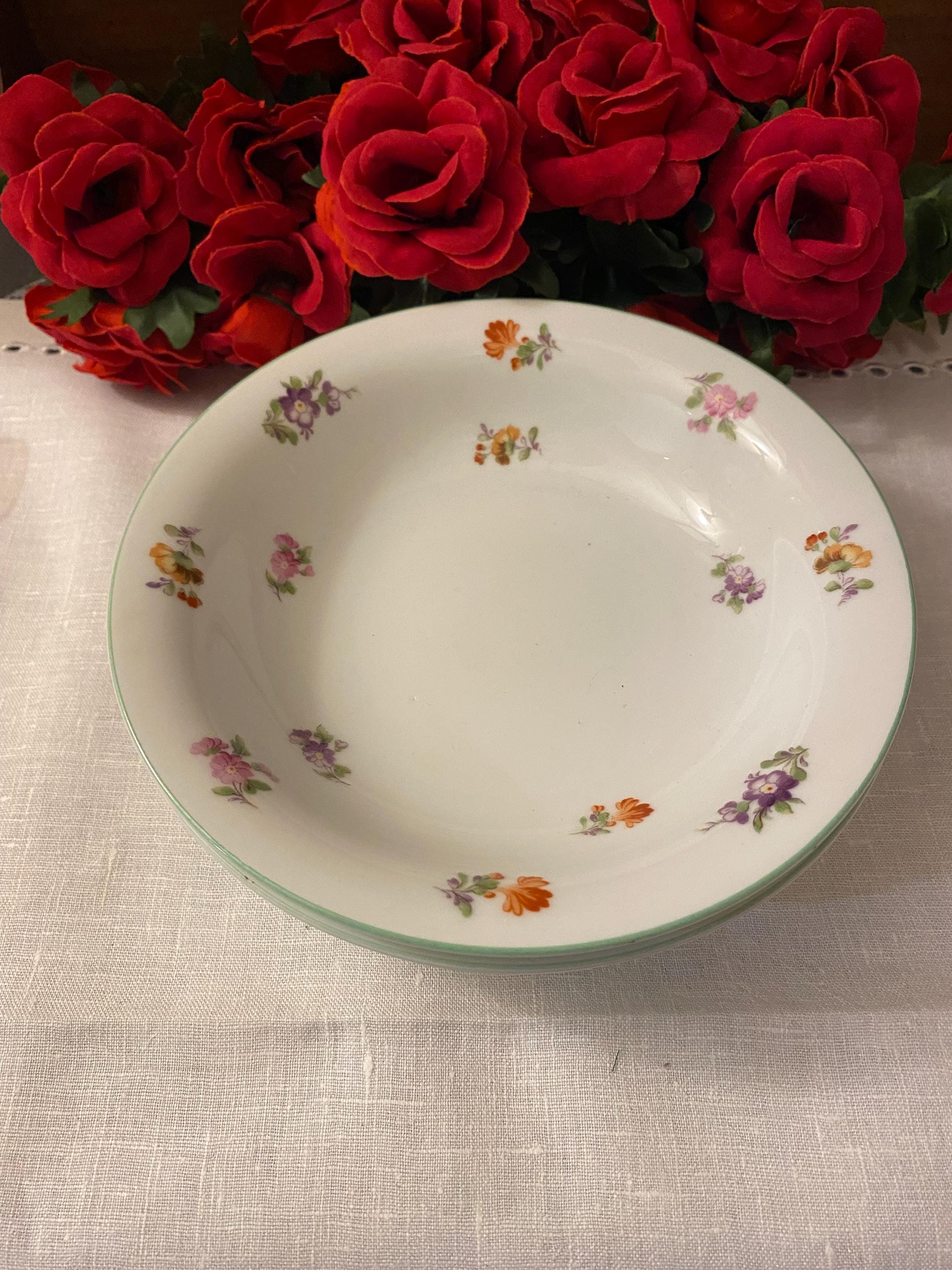 Vintage Noritake Nippon Toki Kaisha Red Rose Display Plate