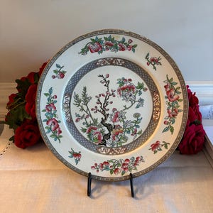 Minton BB Newstone Indian Tree Dinner Plate #5121, circa 1839