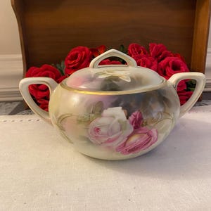 RS Germany , Reinhold Schlegelmilch  Rose Biscuit Jar