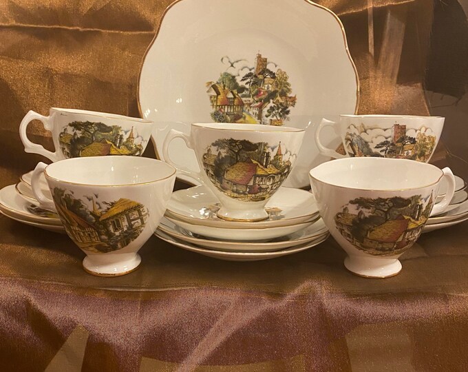Vintage Royal Tara 19 Piece Set / Vintage Irish Tea Set / Vintage Tea