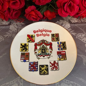 Belgium Souvenir Plate 7.75”