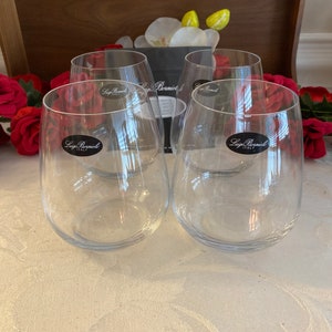 Luigi Bormioli Italian stemless Crescendo Glasses