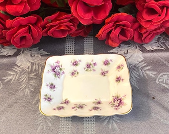 Royal Albert Bone China Violets Small Tray