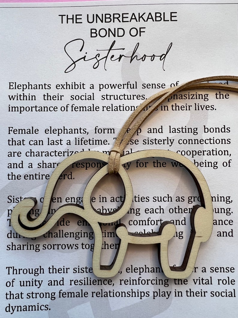 Sisterhood, Unbreakable Bond, Friendship, Elephant Sisterhood Gift