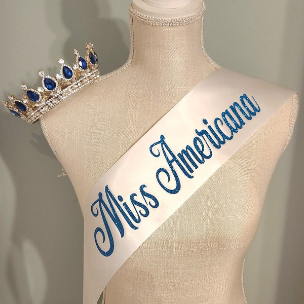 Taylor Swift Miss Americana Sash | Custom Colors Available | Lover Era |  Eras Tour Outfits | Swiftie Bachelorette | Swiftie Birthday |