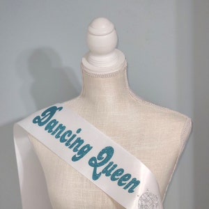 Dancing Queen Last Disco Bachelorette Sash | Custom Colors Available | Bridal Party | Hen Shower | 70s Bachelorette Bridal Party | ABBA