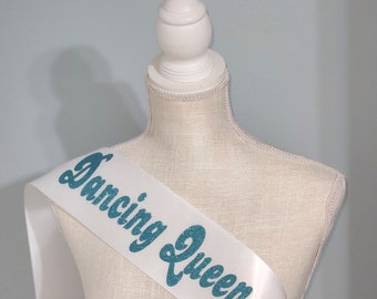 Dancing Queen Bachelorette Sash: 70s Disco Bridal Party