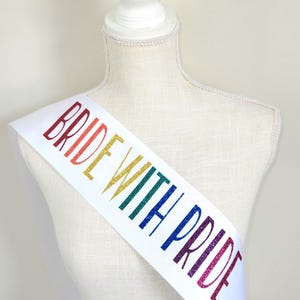 Bride With Pride Regnbågsband | HBTQ Möhippa Tillbehör