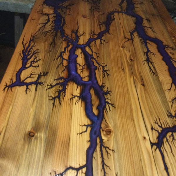 Wood Burn Table Etsy
