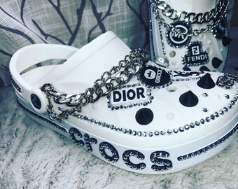 custom off white crocs