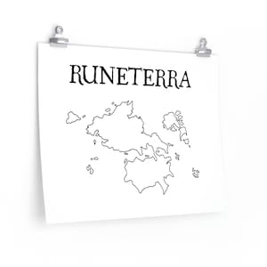 Runterra Map - League of Legends Poster