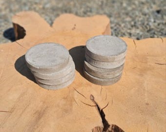 Minimalist Concrete Coasters – Handmade