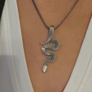 Handgefertigter Schlangen Anhänger aus Sterling Silber 925 Bild 2