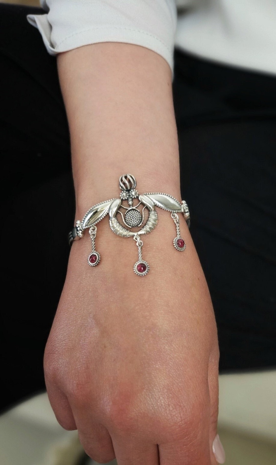 Orecchini Minoici In Argento 925 Malia API | Fatto A Mano In Grecia | Gioielli Etnici - 4