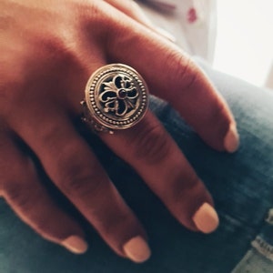 Handmade Byzantine style ring in sterling silver 925 with garnet gemstone /Ancient Greek /Museum jewelry /Byzantine ring /Art Luxury image 4