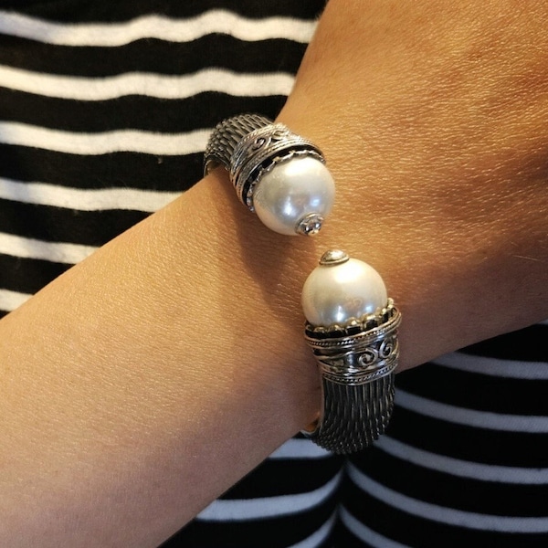 Pearl Chain Bracelet - Etsy