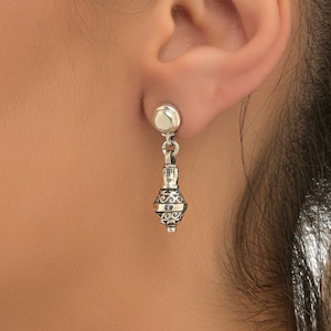 Byzantine Sterling Silver Earrings: Handmade Ancient Greek Jewelry