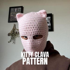 Haakpatroon voor een kattenmasker