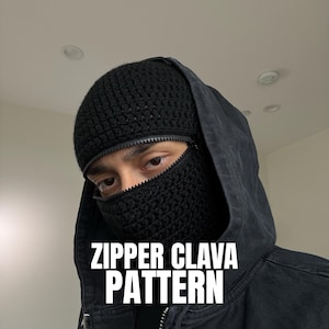 Virkad dragkedjamaskmönster