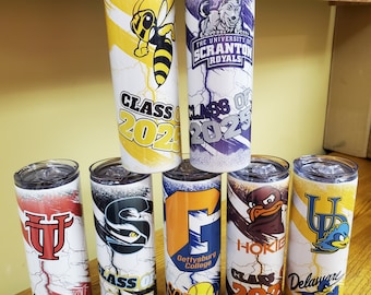 Custom University/College-School 20oz skinny tumbler