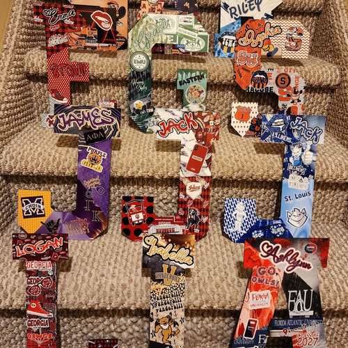 Custom College Dorm Decor Letters Etsy