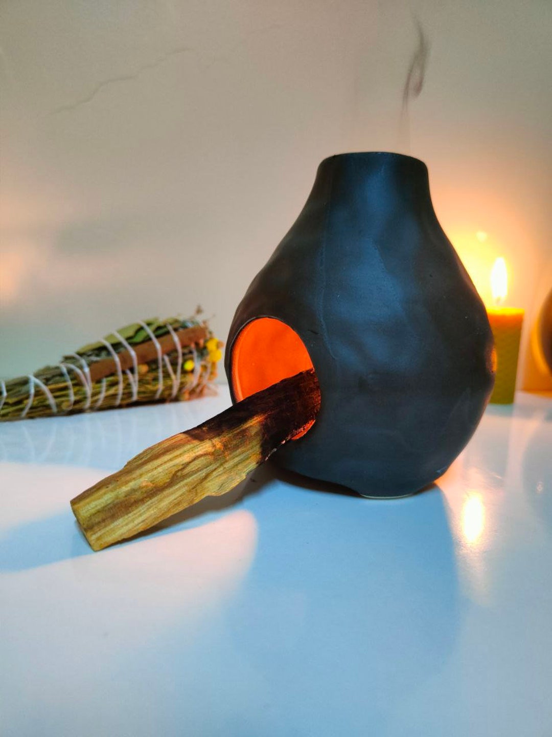 彫刻・オブジェ Richardson CERAMIC INCENSE BURNER 彫刻・オブジェ Richardson CERAMIC INCENSE BURNER Ceramic