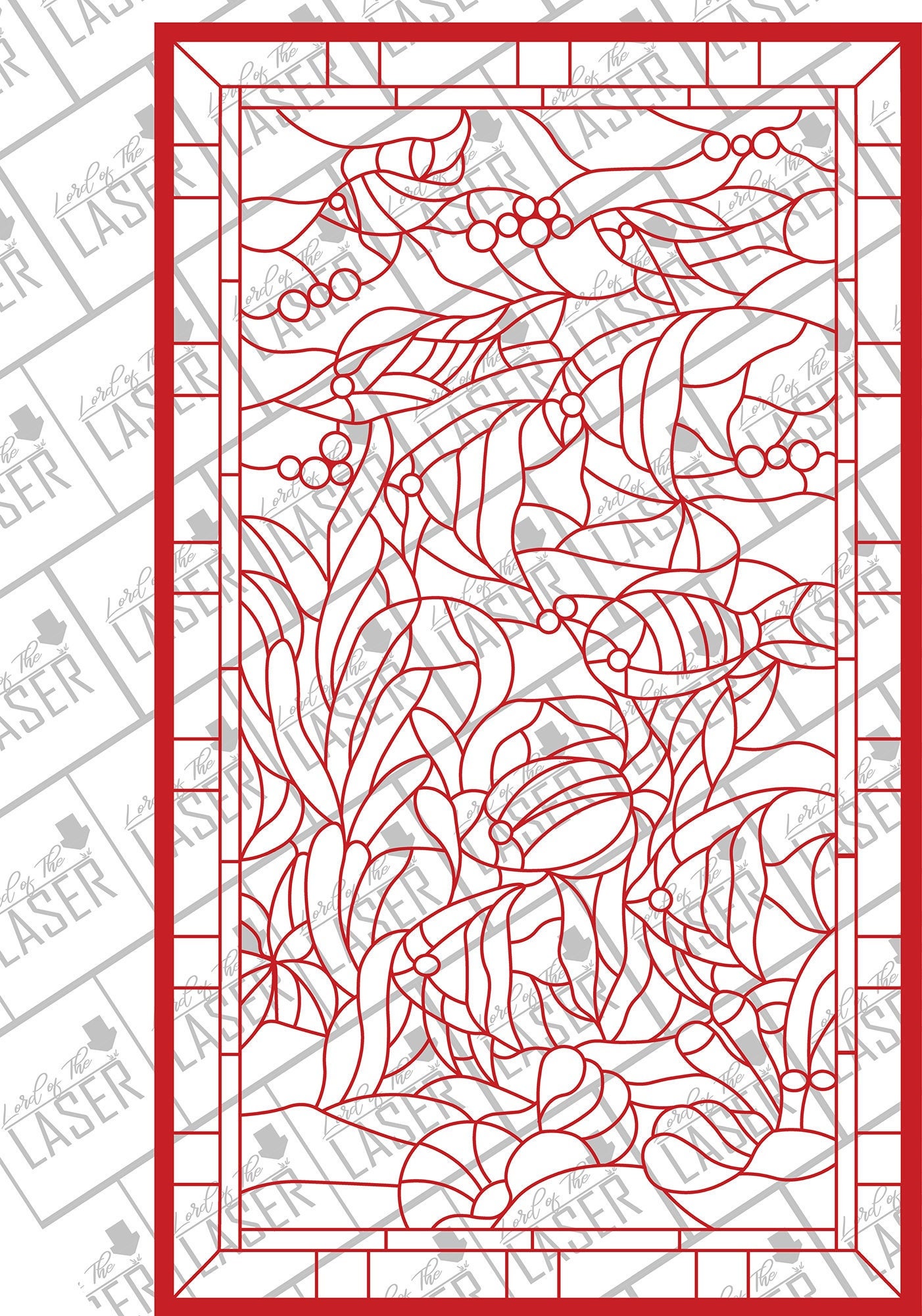 SVG File for Laser Cut Stained Glass Wood Art Stained Glass Fish 1 - Etsy