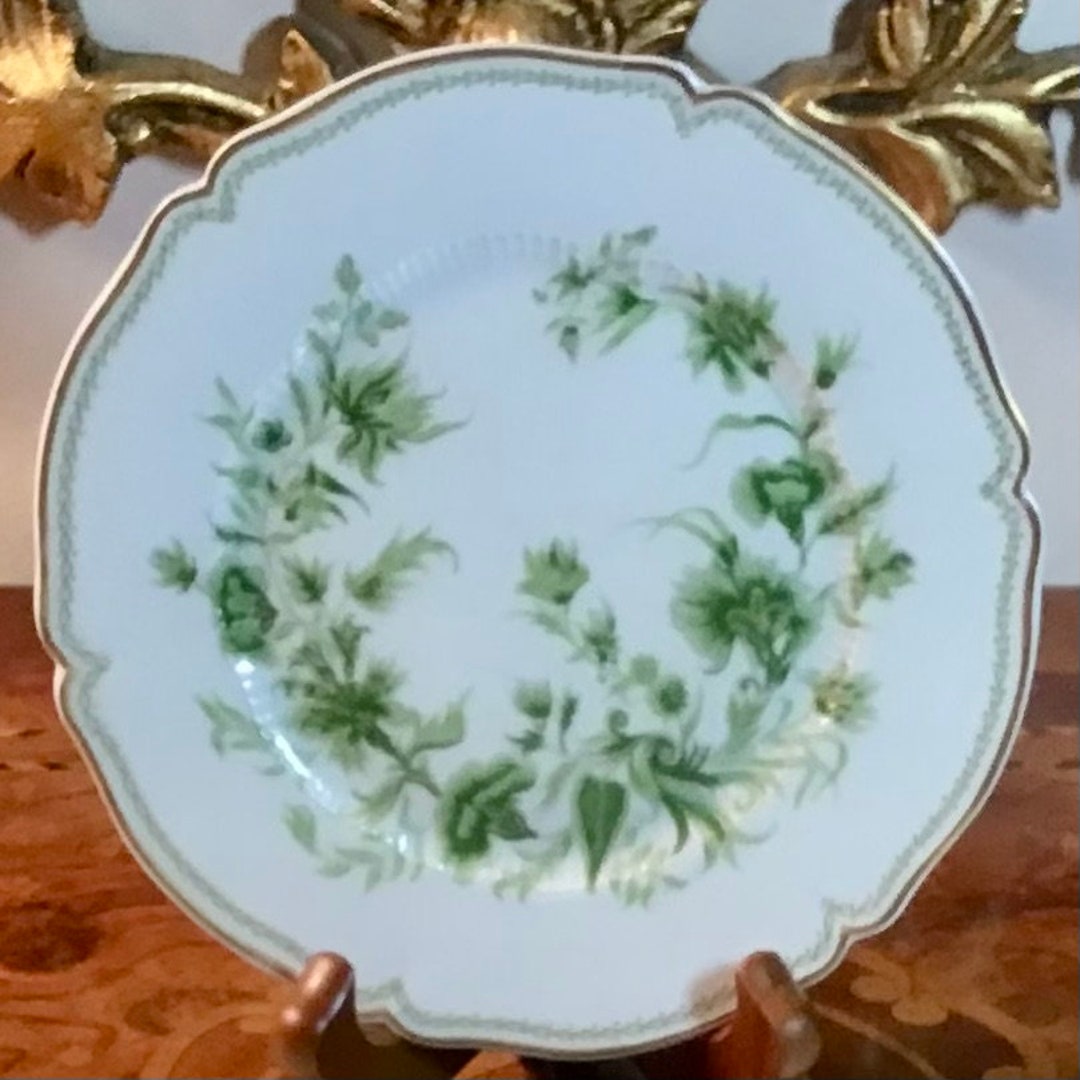 Three Vintage Haviland Limoges Scalloped Carette, Bread Plates