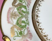 Art Nouveau Plate Jean Pouyat Limoges Dinner Plate, Pate Jan 23rd, 1906 J.P. L France