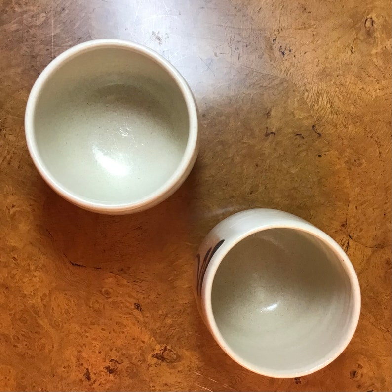 Vintage what Cheer Pottery Saki Cups. Abstract Etsy