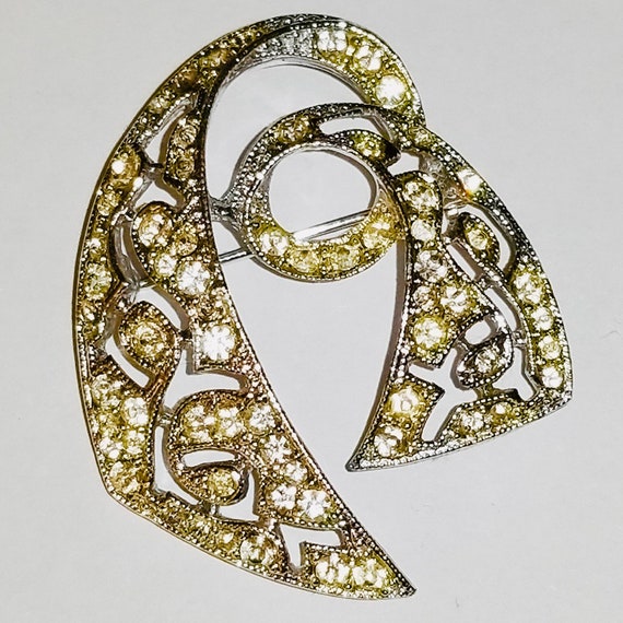 Vintage, Emmons Mid Century Ribbon Brooch Pin. Si… - image 1